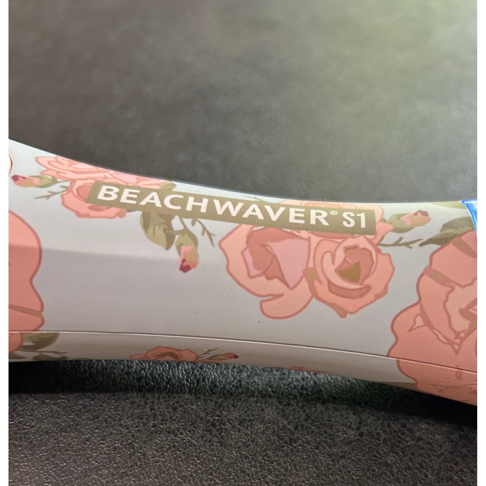 BEACHWAVER S1 Rotating Curling Iron Limited Edition Floral Sage Sky DV1137F2 - Picture 6 of 12